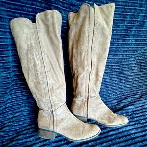 Women’s faux suede knee high boots